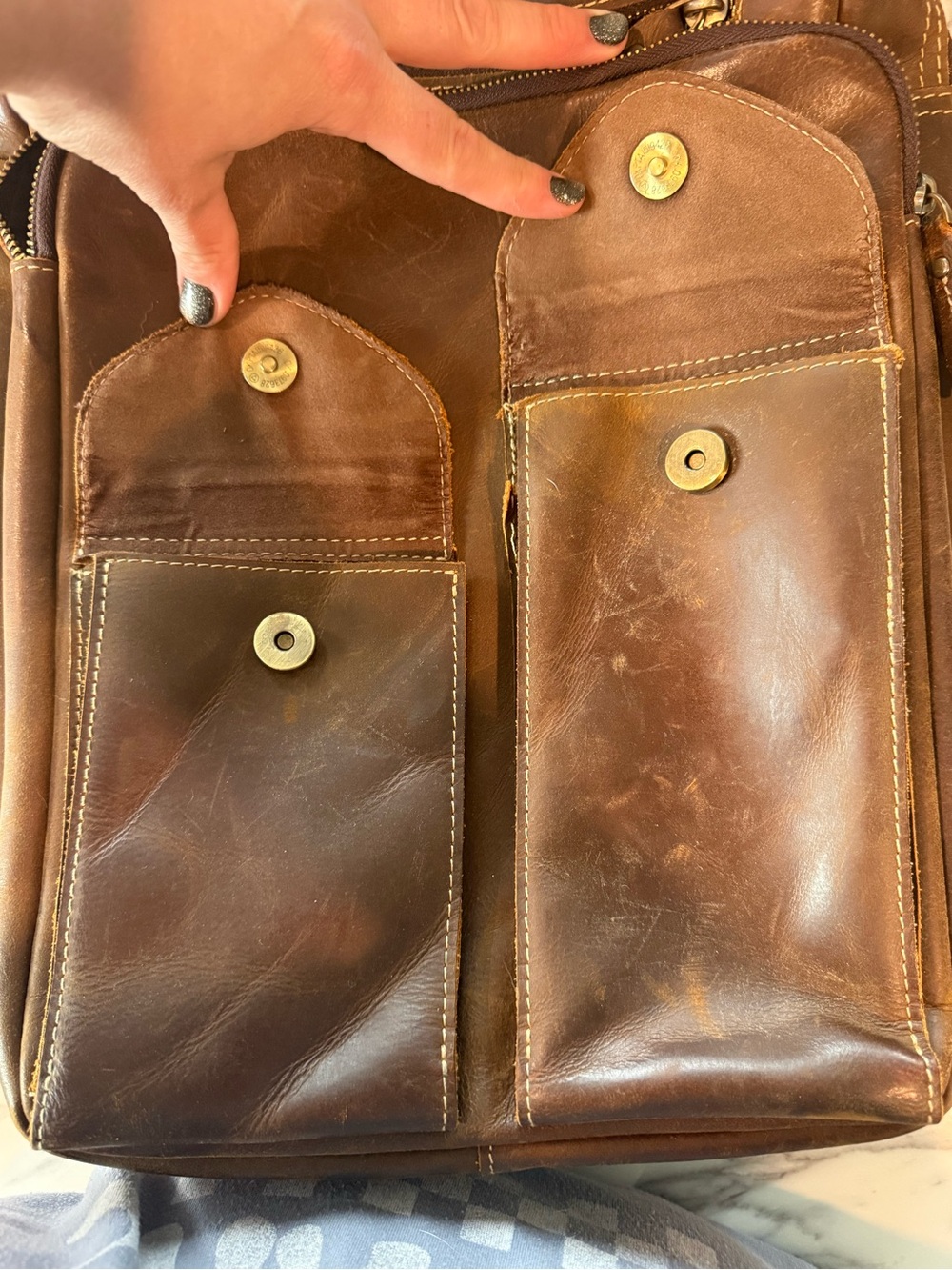 Leather Backpack - Picture 3 of 13